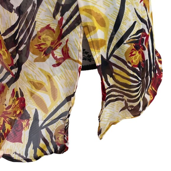 NWT $89 OCEAN BREEZE Embellished Tropical Zebra Swimsuit Coverup Tunic Dress Sm - Picture 7 of 13